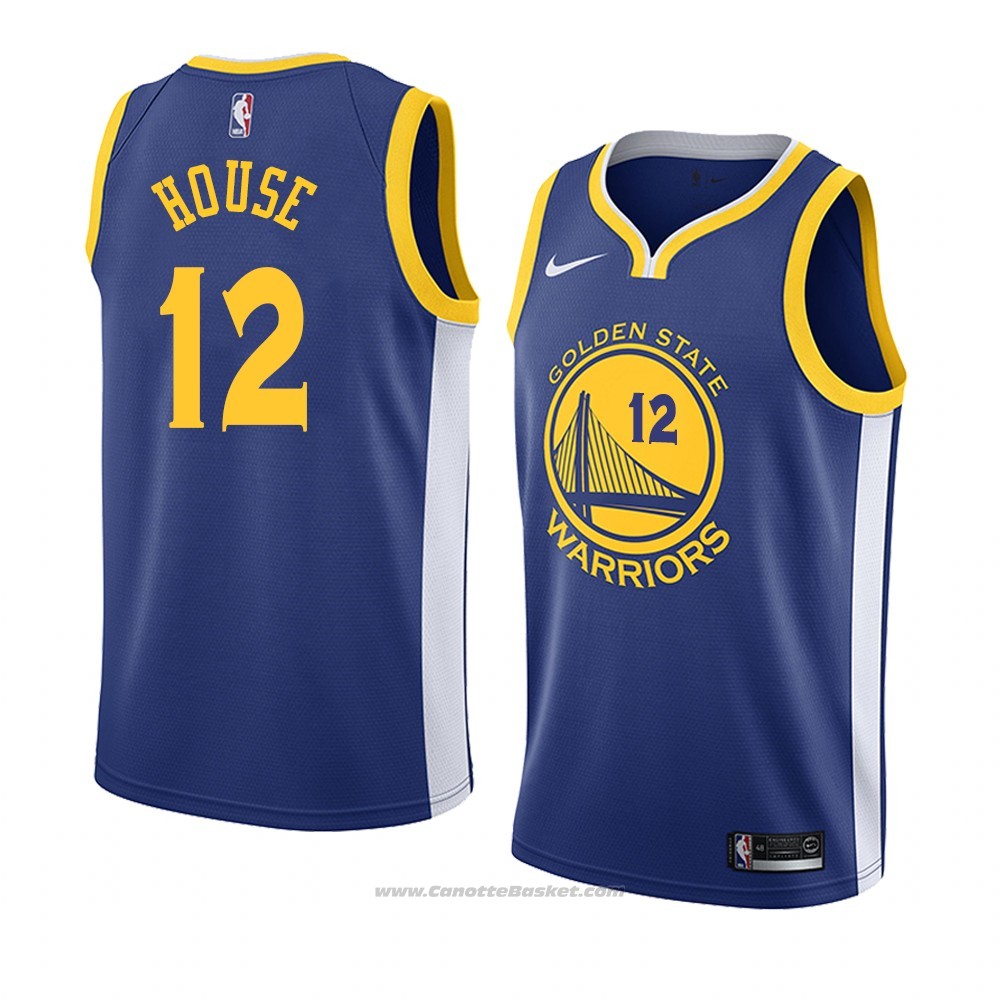 Maglia Golden State Warriors Danuel House #12 Icon 2018 Blu